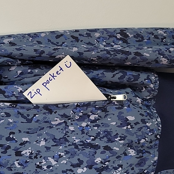 Women’s Athleta Brooklyn Bomber Jacket II blue camo - Picture 2 of 7